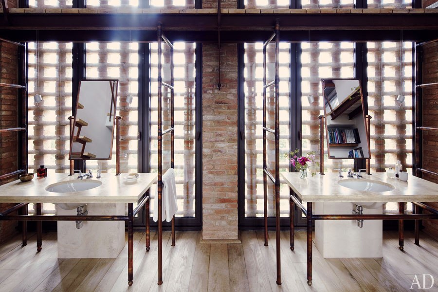 Une maison au charme rustique en italie frenchy fancy Rideau pour cuisine campagne chic