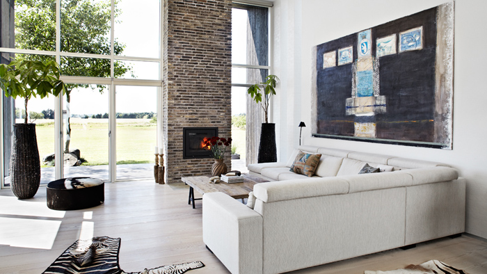 Décoration style ethnique & inspiration scandinave frenchy fancy Brique cheminée inspiration