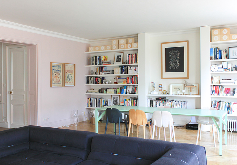 Chez juliette, co fondatrice de paris telex et tomas, fondateur de ... Désign cheminée Haussmanien