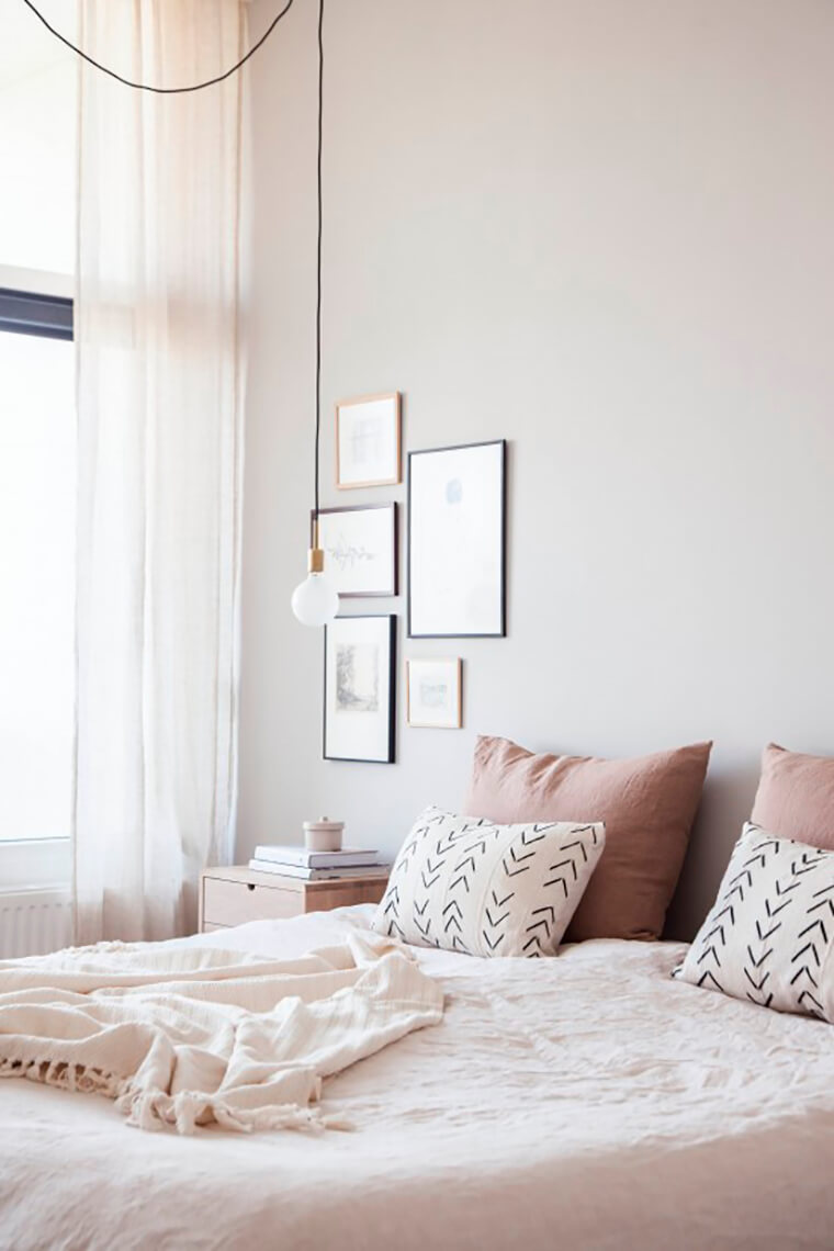 Decoration chambre lit linge lin cosy couleur deouce frenchyfancy ...