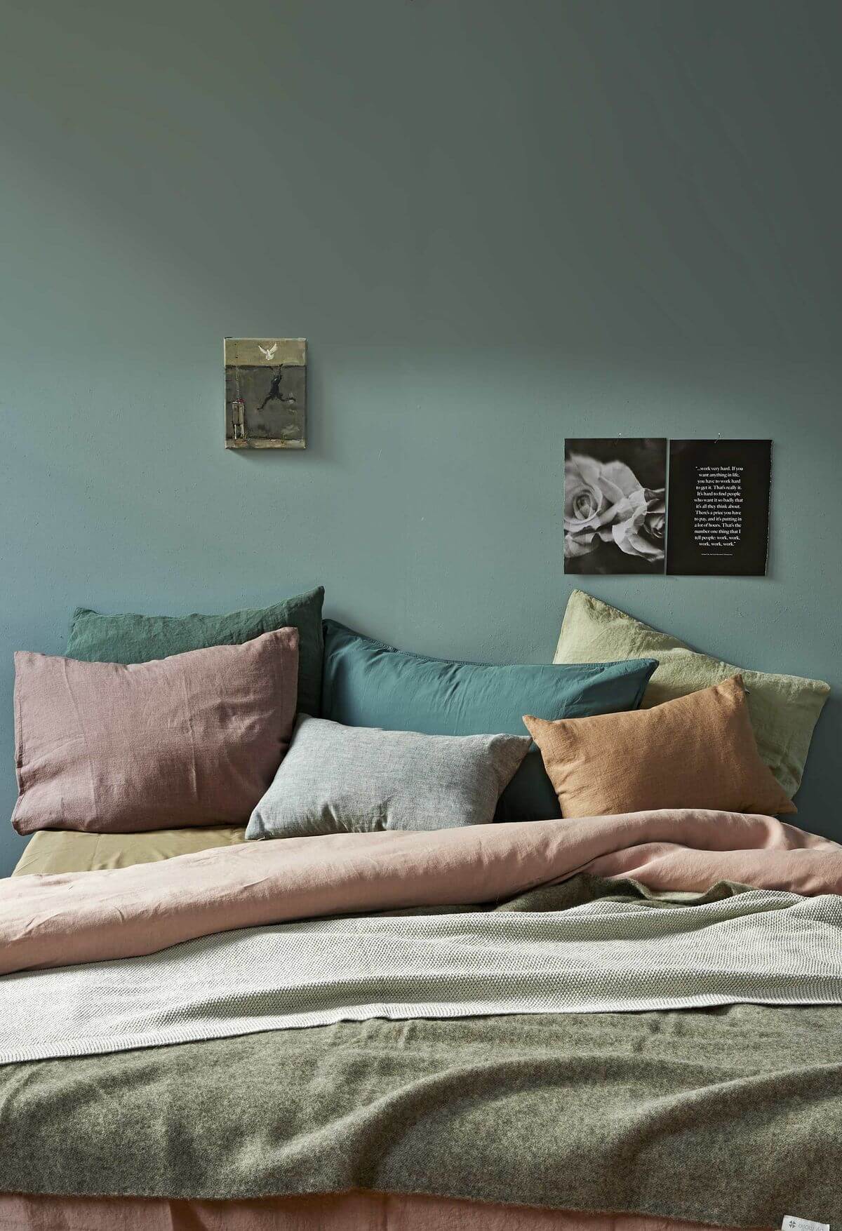 Decoration chambre lit linge lin cosy couleur deouce frenchyfancy ...