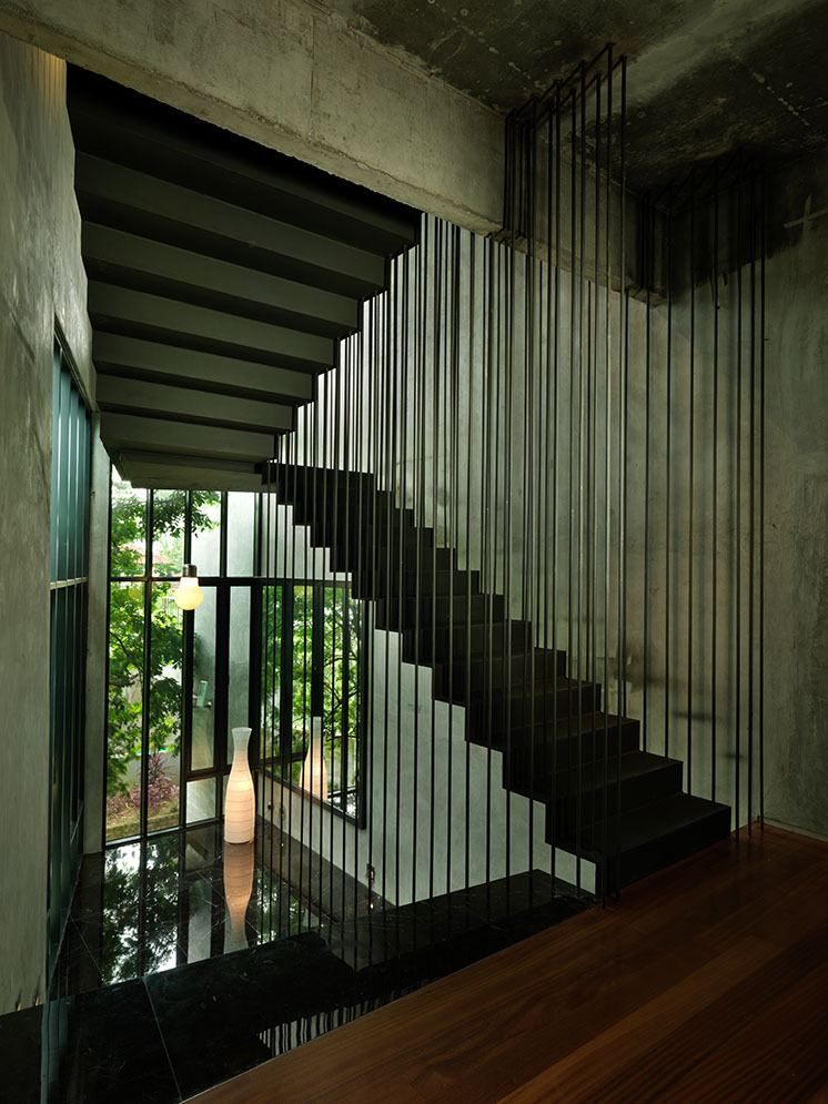 Escalier très sculptural 