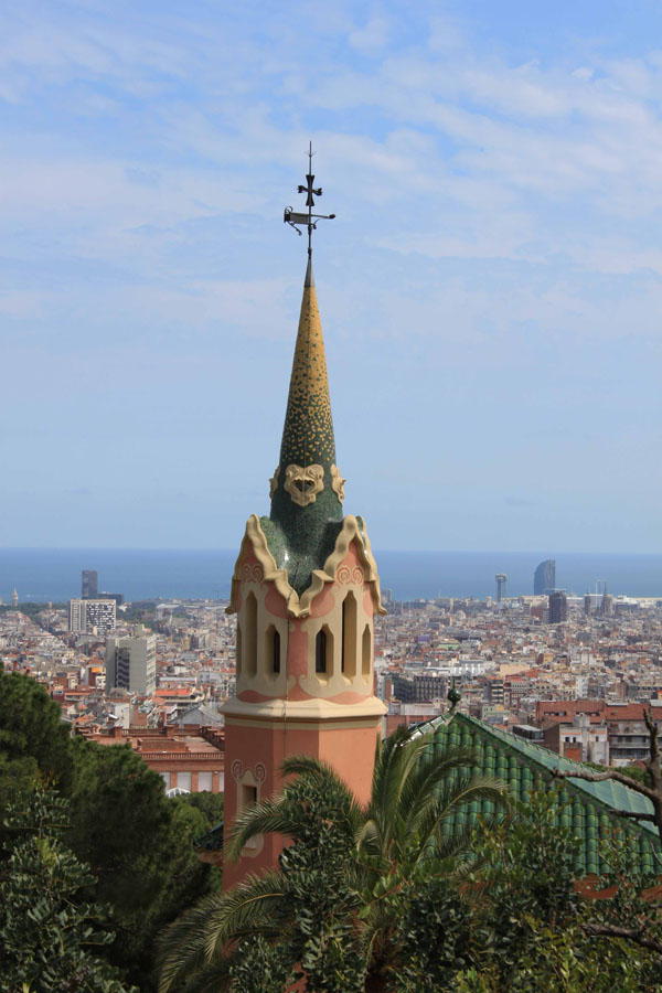 Vue depuis les hauteurs de Barcelone