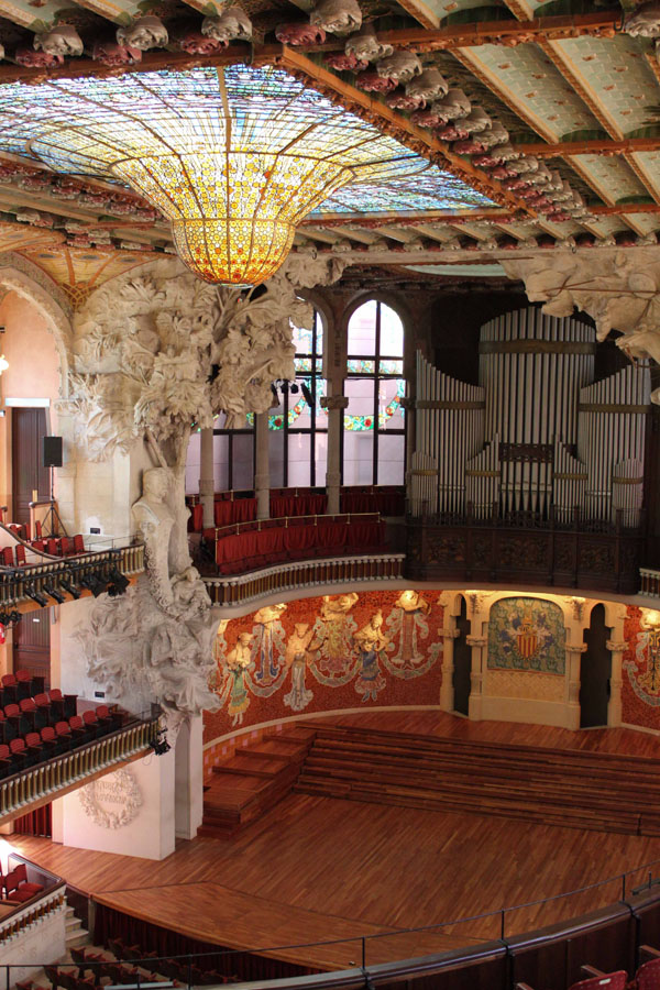 Le Palais de la Musique à Barcelone