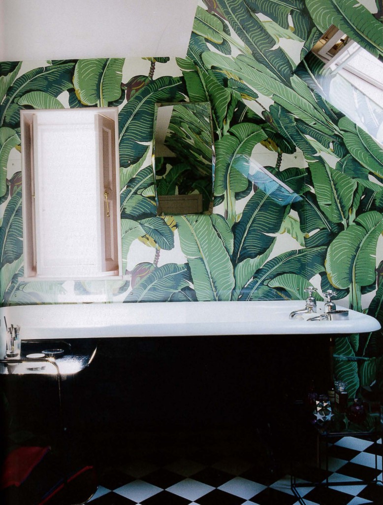 Papier peint décoratif salle de bain