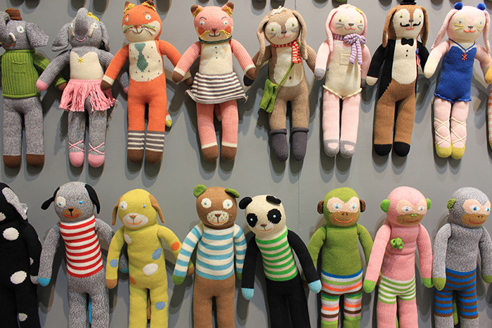 Blabla design kids poupées en laine colorée