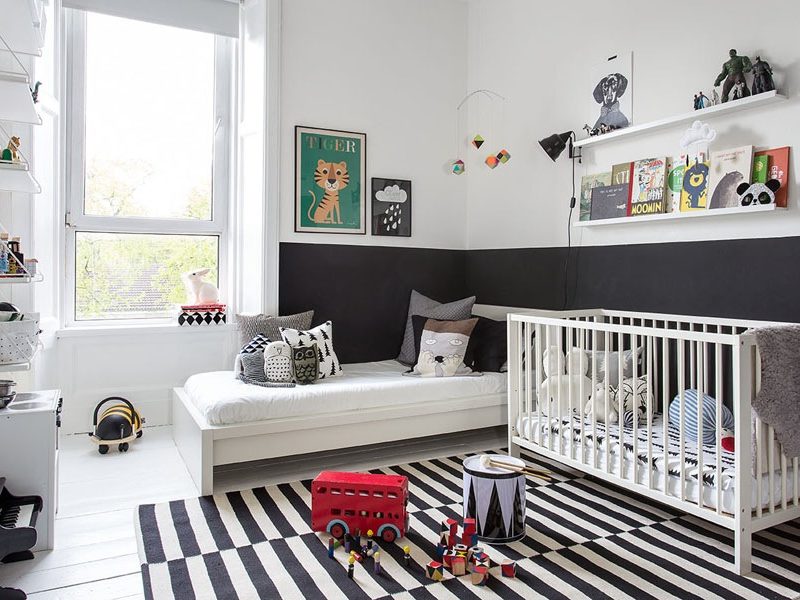 10 chambres d'enfants au look black & white - FrenchyFancy