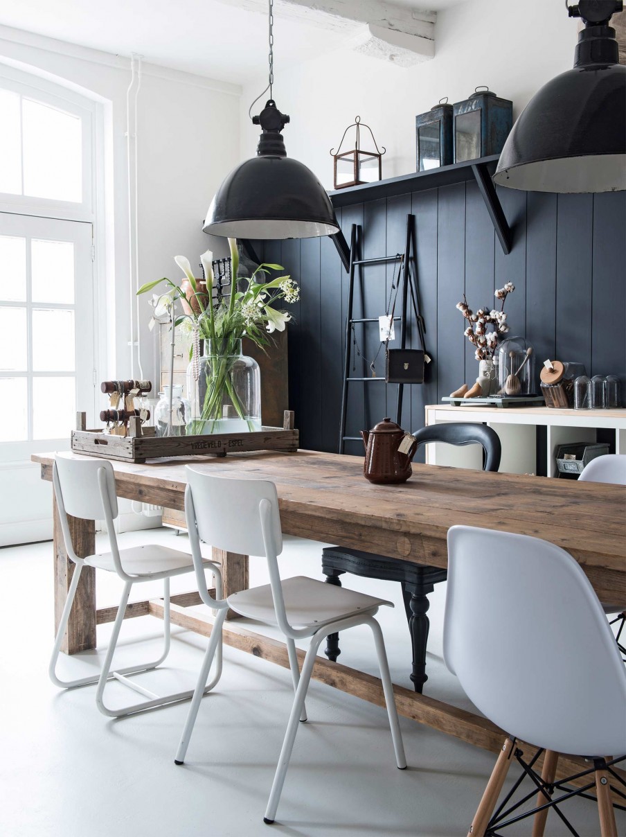 Décoration style campagne et shabby chic scandinave