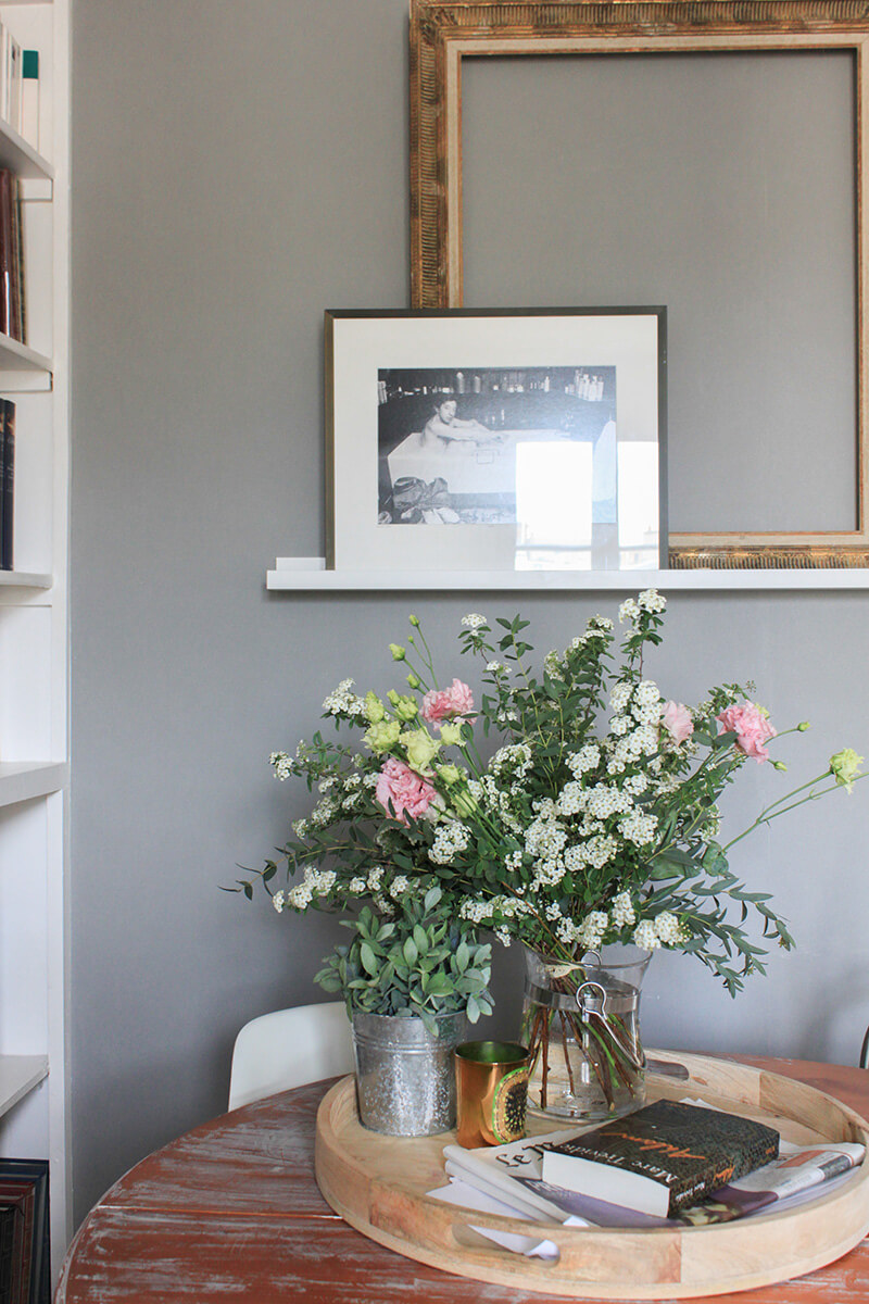 Inspiration mur gris salon