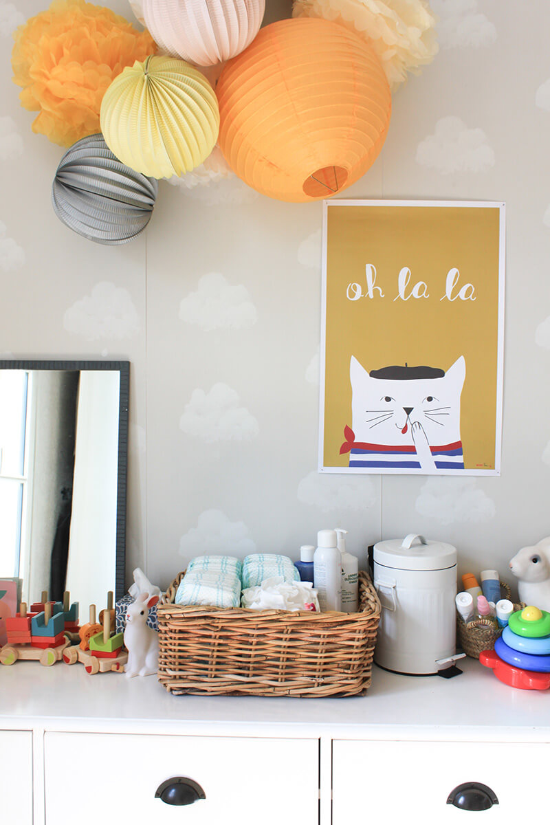 Affiche chambre bébé fille