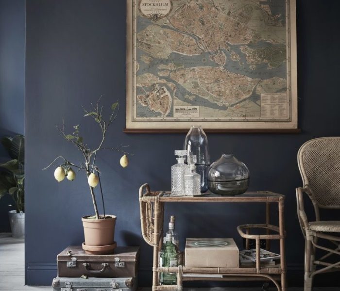 Aménager un studio avec des murs peints en bleu - FrenchyFancy