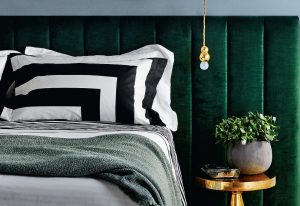 Get the look : une chambre aux tonalités vertes