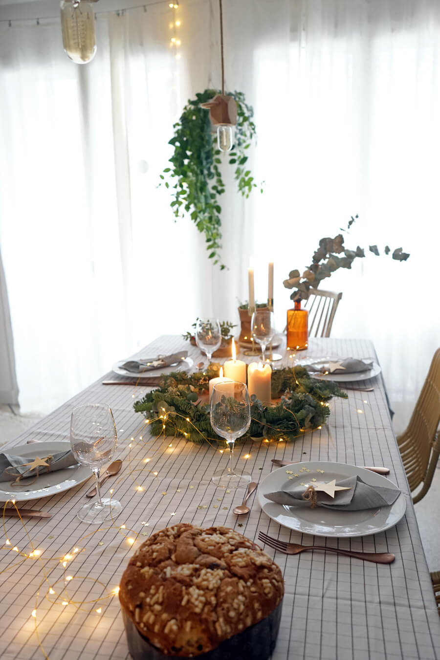 Table de Noël esprit scandinave