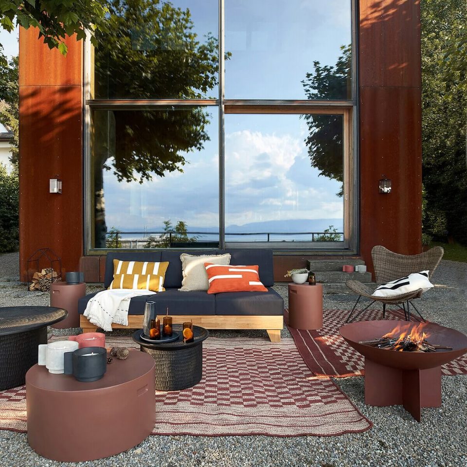 Brasero moderne terrasse