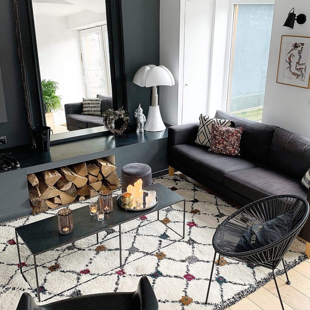 Un tapis coloré pour le salon - Frenchyfancy