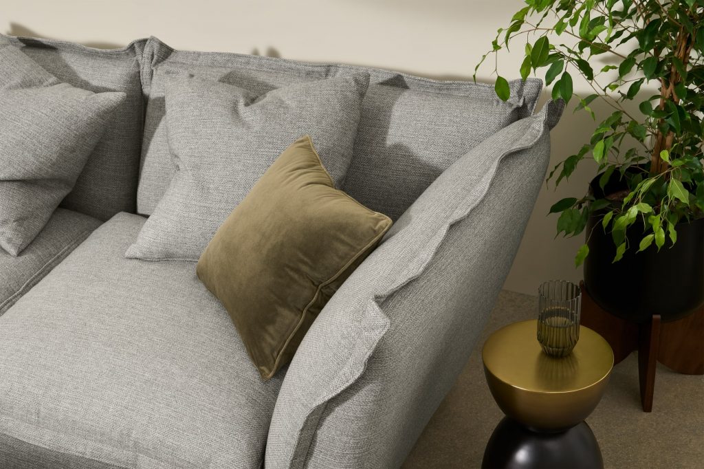 Le canapé Fernsby en tissu gris