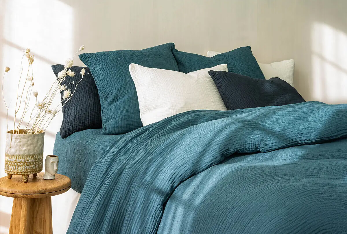 La housse de couette en gaze de coton, un must-have déco - Frenchyfancy