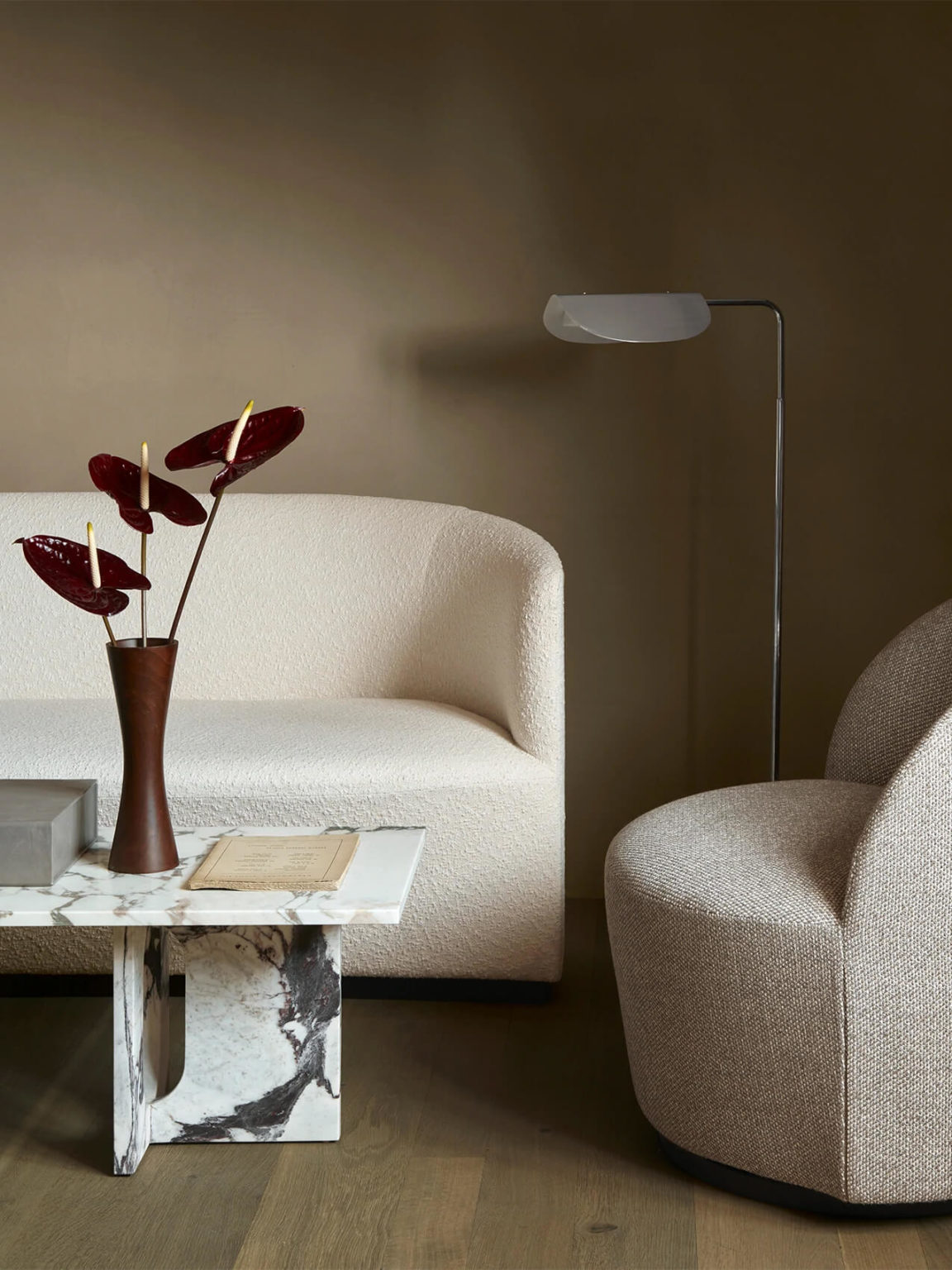 Table Basse Carrée Marbre Blanc Et Fer - Édouard Rambaud - Occasion - Intérieur/extérieur
