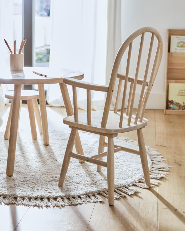 Table et chaise enfant en bois