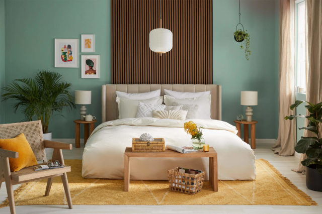 Chambre Vert D Eau Et Bois