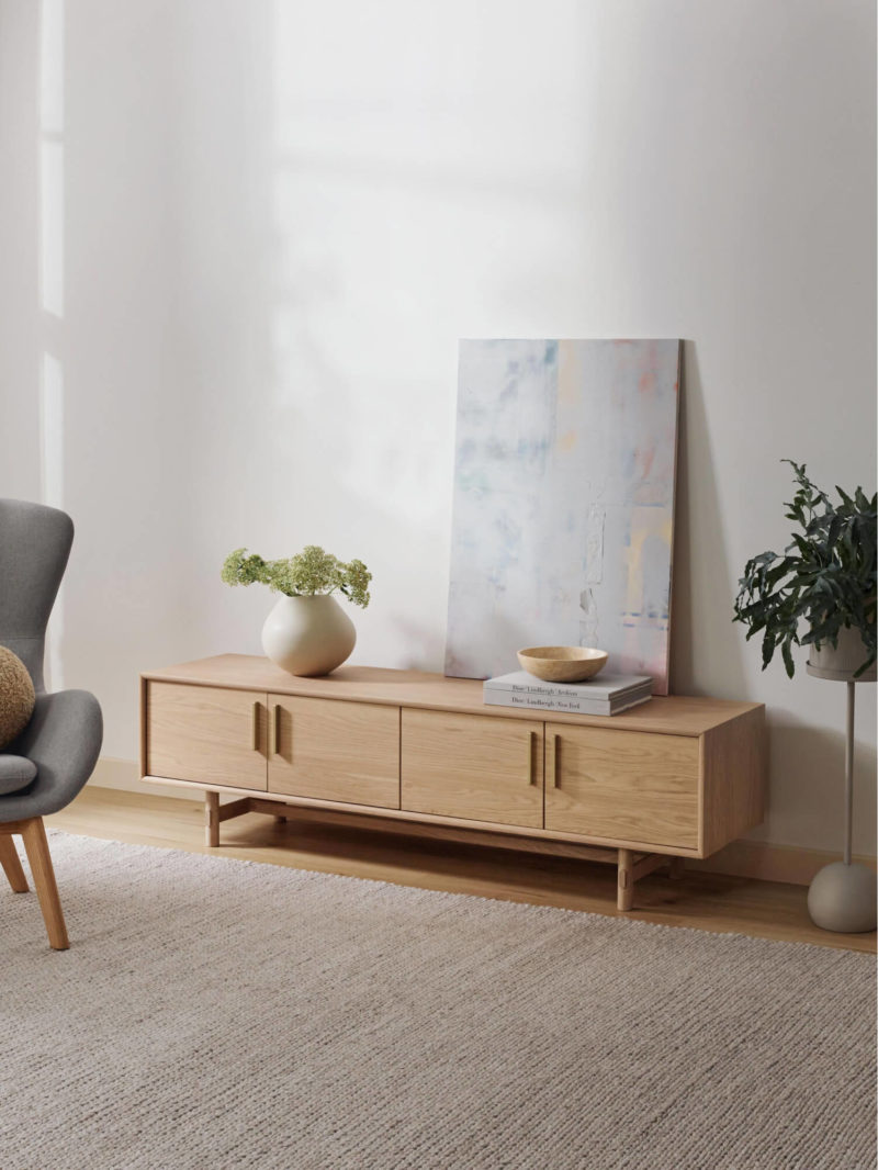 Meuble Tv Bois Clair Scandinave