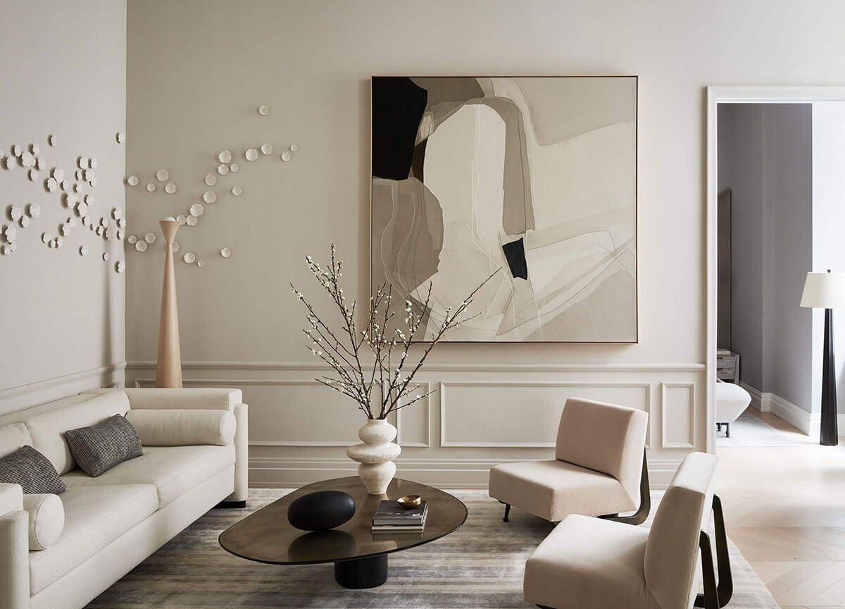 Peinture salon grise - 29 idées pour une atmosphère élégante