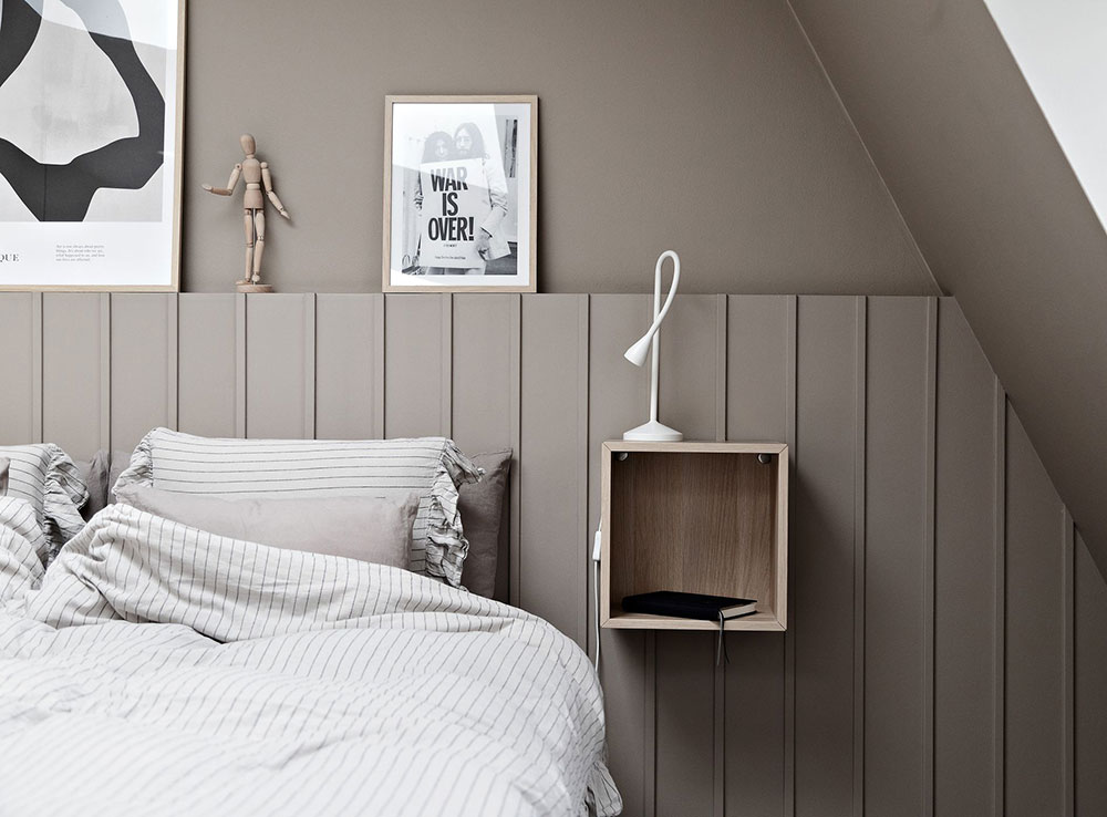 chambre cocooning couleur taupe