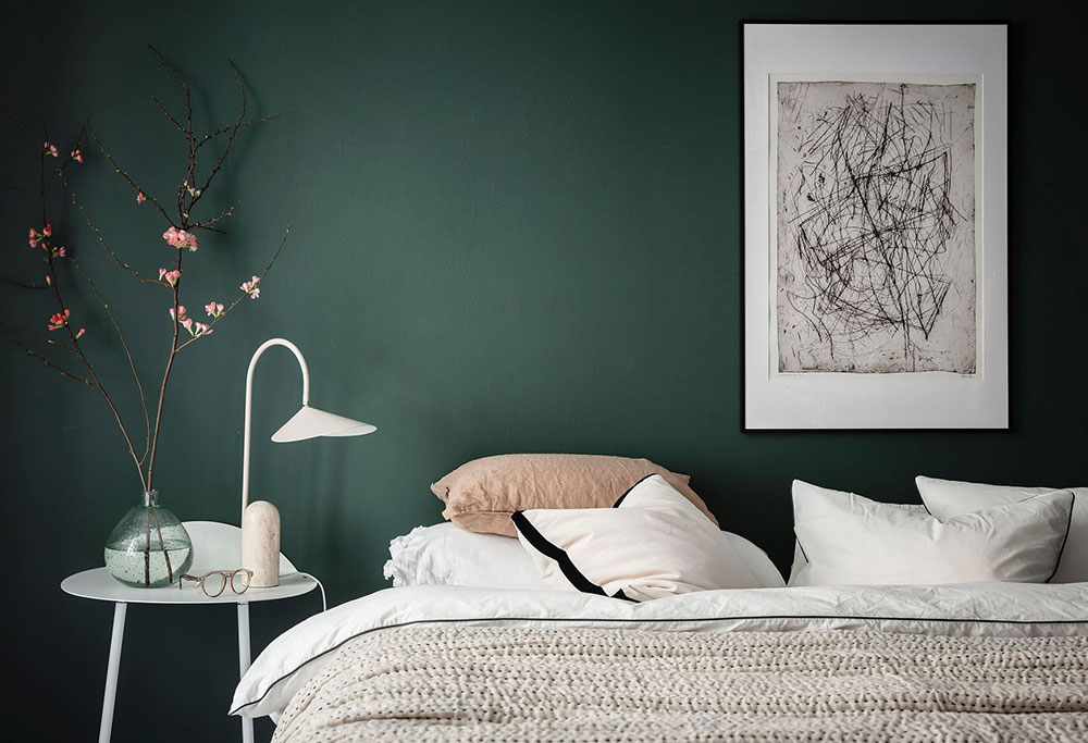Chambre verte cocooning